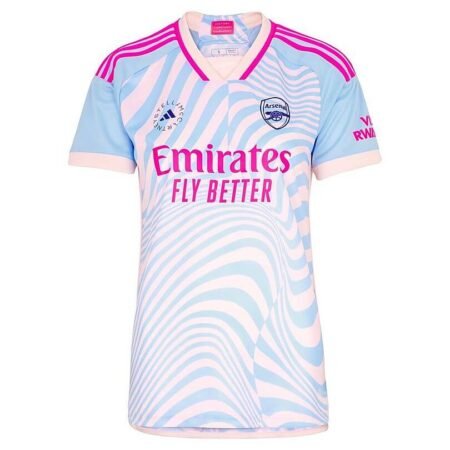 Camisa Arsenal Stella McCartneymapa Branco/Azul 2023/24 Feminina
