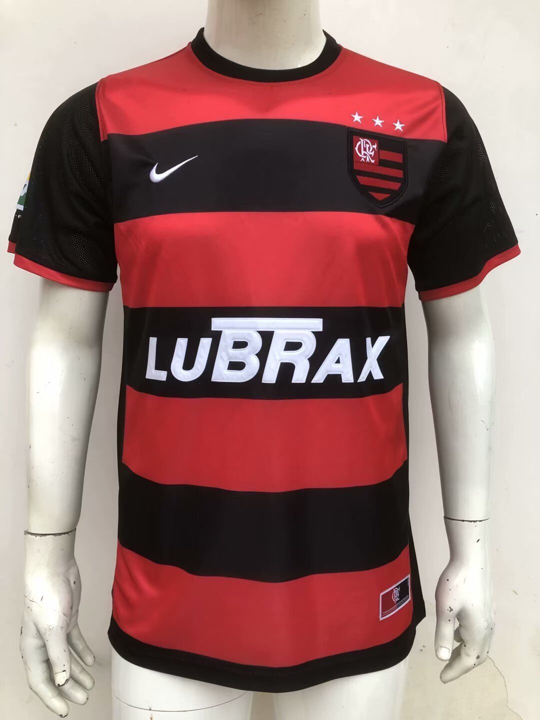 127267b1 Camisa Flamengo 2000/01 Branca Lubrax Masculina