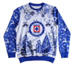 Blusa de Frio Cruz Azul Merry Christmas Azul