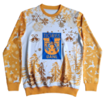 Blusa de Frio Tigres Merry Christmas Amarela