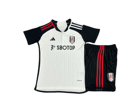 Kit Infantil Fulham Home Branca 2023/24 Unissex