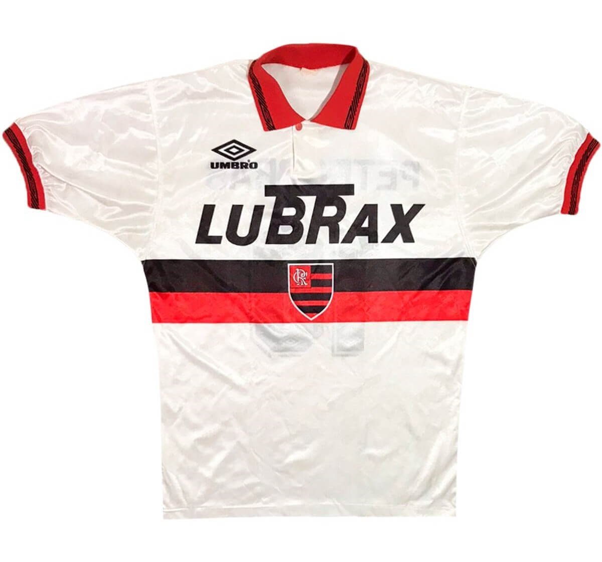 Camisa Flamengo 1994 Branca Lubrax Masculina Camisa Flamengo 1994 Branca Lubrax Masculina