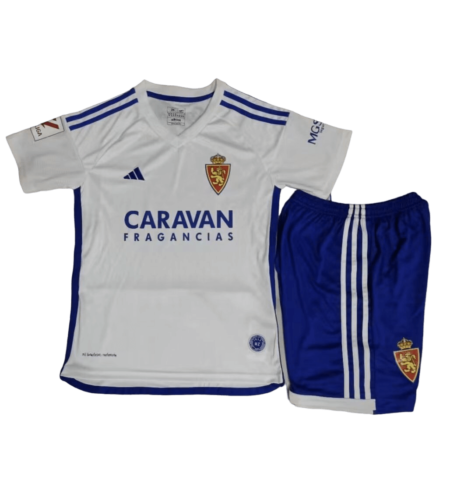 Kit Infantil Real Zaragoza Branca 2023/24 Unissex