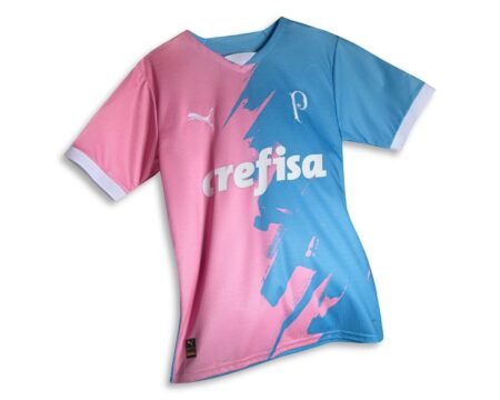 Camisa Palmeiras Outubro Rosa Novembro Azul 2023 Masculina