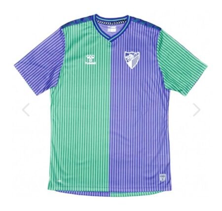 Camisa Málaga Away Verde/Roxo 2023/24 Masculina