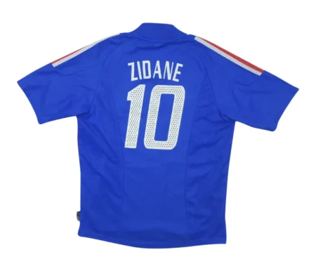 Camisa do Zidane 10 França Azul Home 2002