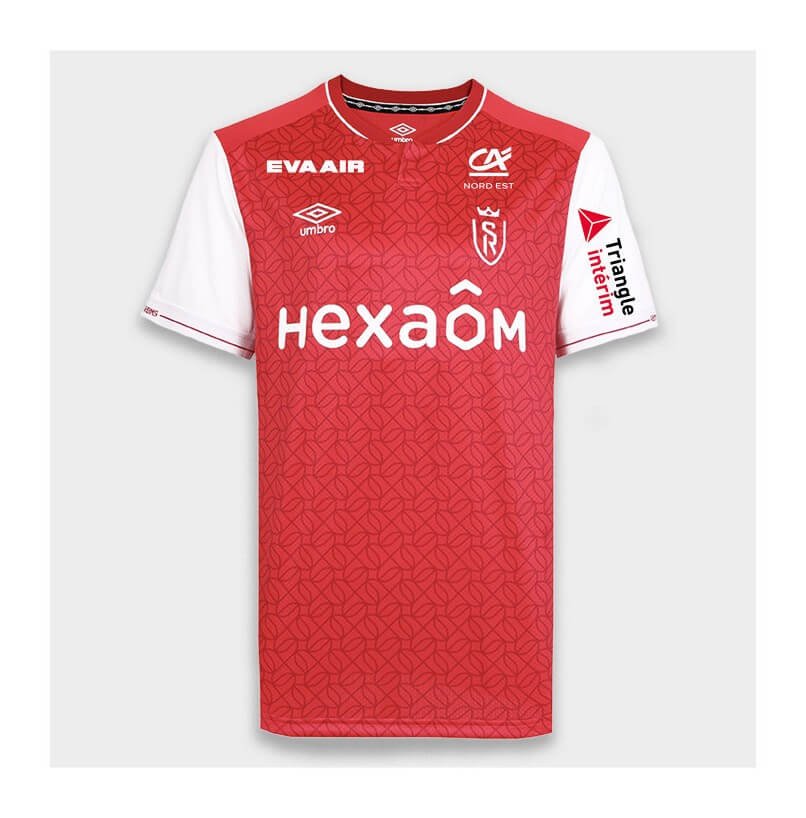Camisa Stade Reims Home Vermelha 2023/24 Masculina Camisa Stade Reims Home Vermelha 2023/24 Masculina