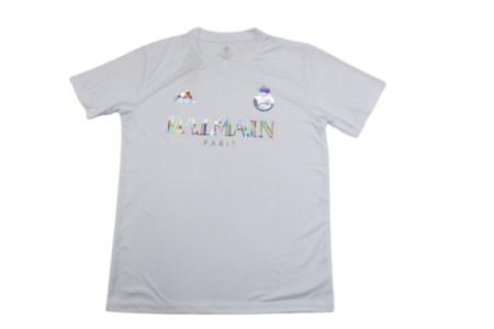 Camisa Real Madrid Balmain Branca 2023/24 Masculina