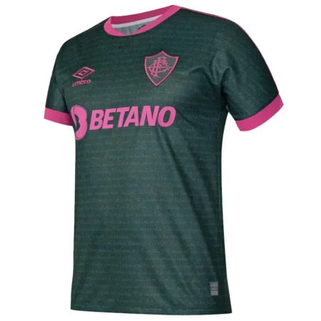 Camisa Fluminense III Verde/Rosa Cartola 2023/24 Masculina