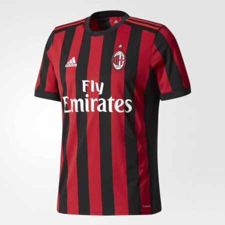 Camisa Ac Milan Home Vermelha 2017/18 Masculina