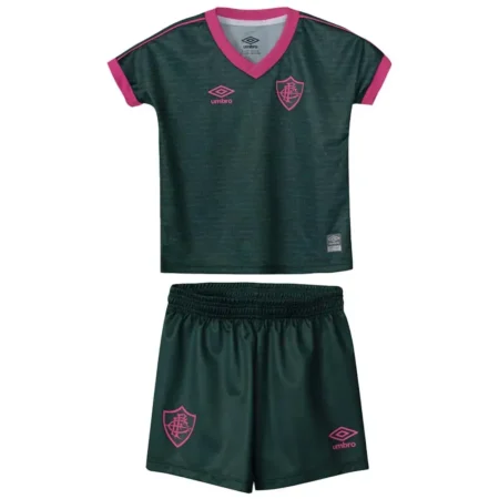 Kit Infantil Fluminense III Verde/Rosa Cartola 2023/24 Unissex