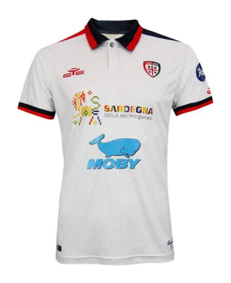 Camisa Cagliari Away Branca 2023/24 Masculina