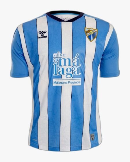 Camisa Málaga Home Azul 2022/23 Masculina