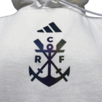 Blusa de Frio Moletom Flamengo Branca Refletiva