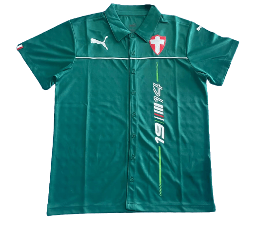 Camisa Palmeiras Abel Ferreira Motorsport Botão Verde Camisa Palmeiras Abel Ferreira Motorsport Botão Verde