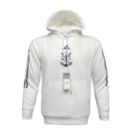 Blusa de Frio Moletom Flamengo Branca Refletiva