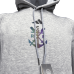 Blusa de Frio Moletom Flamengo Branca Refletiva