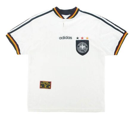 Camisa Seleção da Alemanha Branca Retrô 1996 Masculina