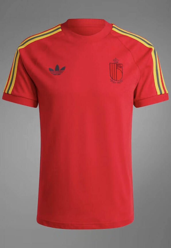 Camisa Espanha Vermelha 3-STRIPES Originals Masculina