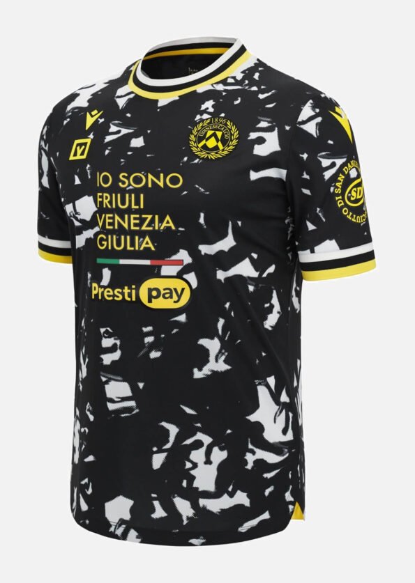 Camisa Udinese Third Preta 2023/24 Masculina