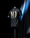 camisa-la-pulga-messi-10-argentina-preta-commafootball