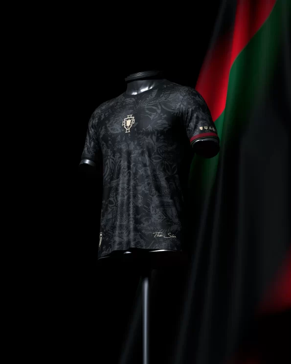 Camisa The Siu CR7 Portugal Preta Commafootball