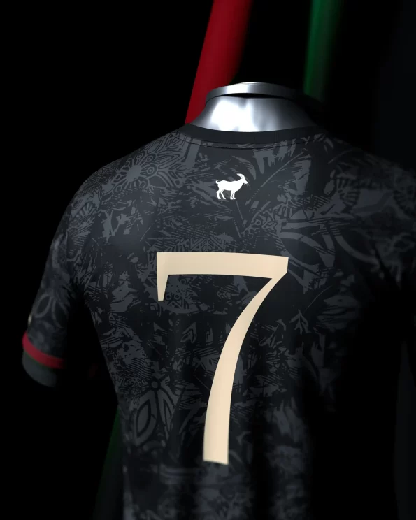 Camisa The Siu CR7 Portugal Preta Commafootball