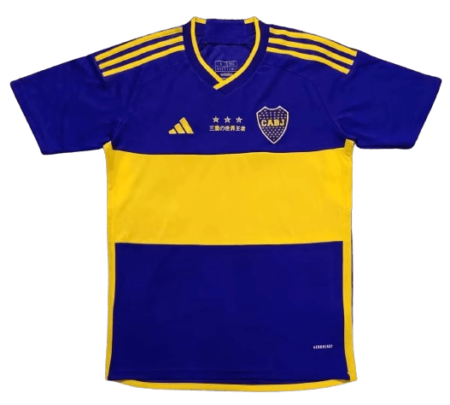Camisa Boca Juniors Homenagem 3 Mundiais Azul 2023/24