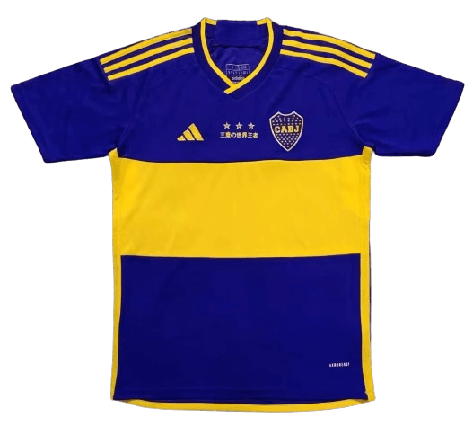 Camisa Boca Juniors Homenagem 3 Mundiais Azul 2023/24 Camisa Boca Juniors Homenagem 3 Mundiais Azul 2023/24