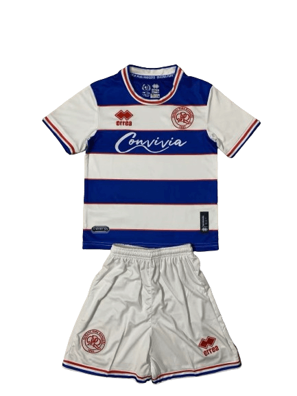 Kit Infantil Queens Park Azul/Branco 2023/24 Unissex