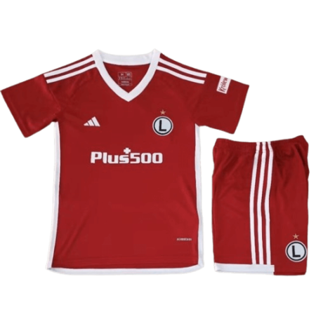 Kit Infantil Legia Warszawa Vermelha 2023/24 Unissex