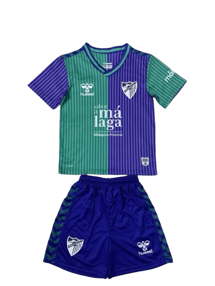 Kit Infantil Málaga Verde/Roxo 2023/24 Unissex