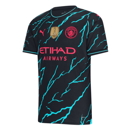 Camisa Manchester City Campeão Mundial Preta 2023/24