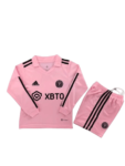 Kit Infantil Inter Miami Rosa Manga Longa 2023