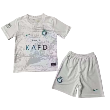 Kit Infantil Al Nassr Branca 3 2023/24 Unissex