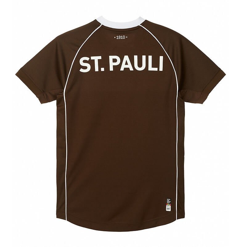 Camisa St. Pauli Home Marrom 2023/24 Masculina Camisa St. Pauli Home Marrom 2023/24 Masculina