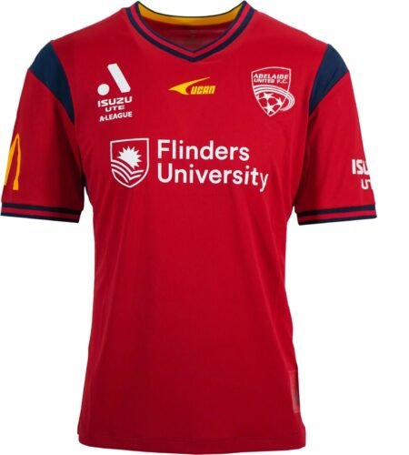 Camisa Adelaide United Home Vermelha 2023/24 Masculina