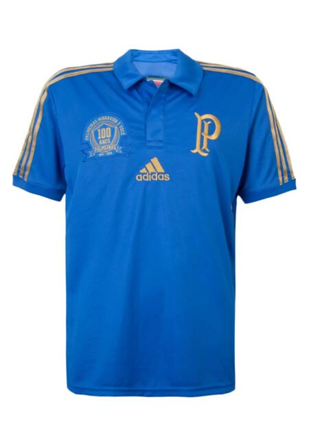Camisa Palmeiras Azul 100 Anos 2014 Masculina