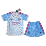 Kit Infantil Arsenal Branca/Rosa 2023/24 Unissex