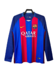 Camisa Barcelona Manga Longa Azul Home 2016/17