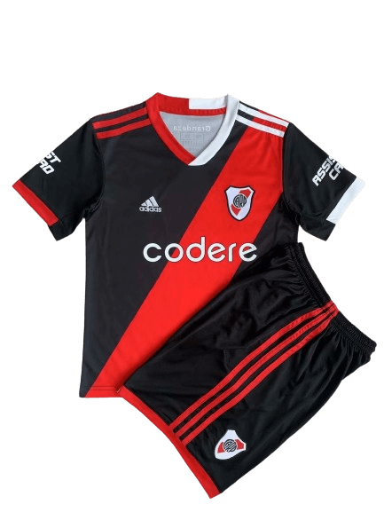 Kit Infantil River Plate Preta 2022/23 Unissex