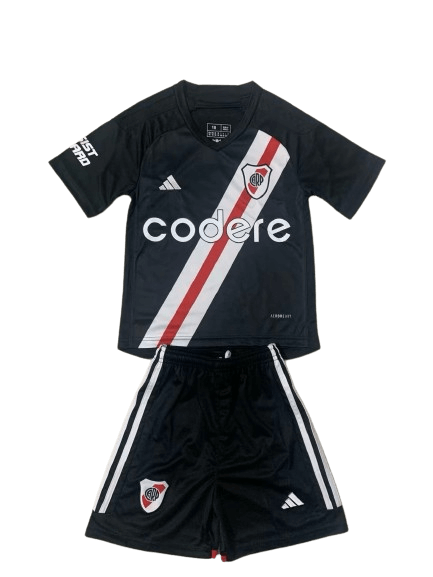 Kit Infantil River Plate Preta 2023/24 Unissex