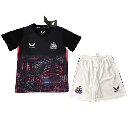 Kit Infantil Newcastle Preta 2023/24 Unissex