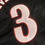 Regata NBA Mitchell & Ness Retrô Preta Philadelphia 76ers 2000/01 Iverson #3