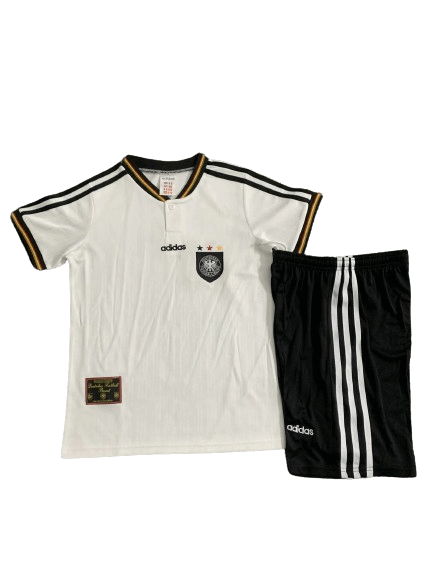 Kit Infantil Seleção da Alemanha Branca 1996 Unissex