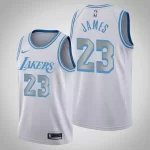 Regata NBA Los Angeles Lakers Branca/Azul 2020/21 – James #23