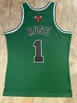 Regata NBA Mitchell & Ness Bulls 2008/09 Verde Rose #1