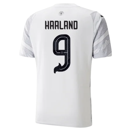 Camisa Manchester City Branca Haaland #9 Dragão de Madeira 2024/25