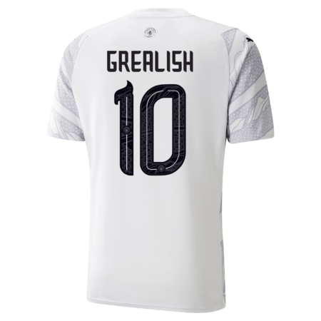 Camisa Manchester City Branca Grealish #10 Dragão de Madeira 2024/25