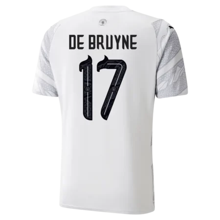 Camisa Manchester City Branca De Bruyne #17 Dragão de Madeira 2024/25
